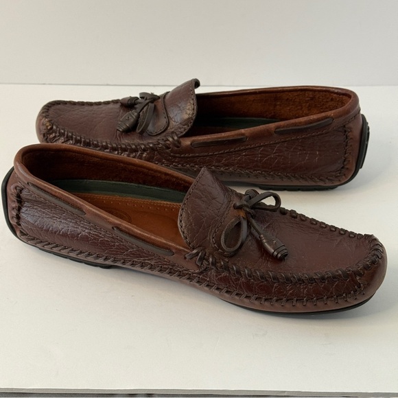 H.S. Trask Men\'s Brown Leather Driving Moccasin Loafers Size 8M main image 11